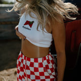 SOFT RED/WHITE CHECKERED PANTS