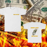 BURNING C-NOTES MENS T-SHIRT